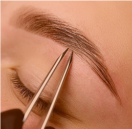 Depilación de cejas con depilador