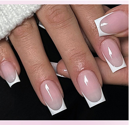 Uñas en gel largas, refuerzo de uñas en gel