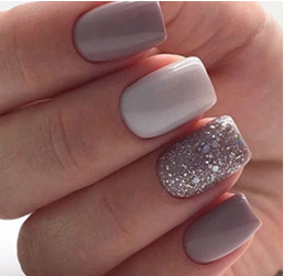 Uñas en gel, relleno de un solo color